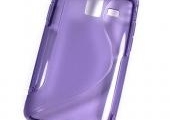 Coque arrière minigel violet pour Samsung Wave M S... ANNONCES Bazarok.fr