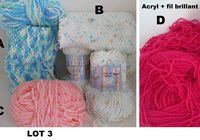 Laine / Crochet / Tricot / Acrylique - Polyamide... ANNONCES Bazarok.fr